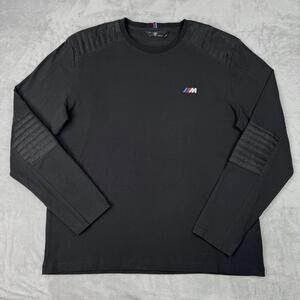 BMW M Sport Line Long Sleeve T-Shirt Black Men Sz XXL Motorsport Performance Tee